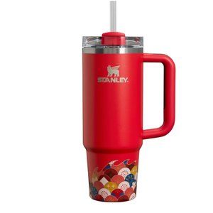 Stanley The Flowstate Quencher H2.0 Tumbler Mug 30 oz Lunar New Year Red NEW BOX